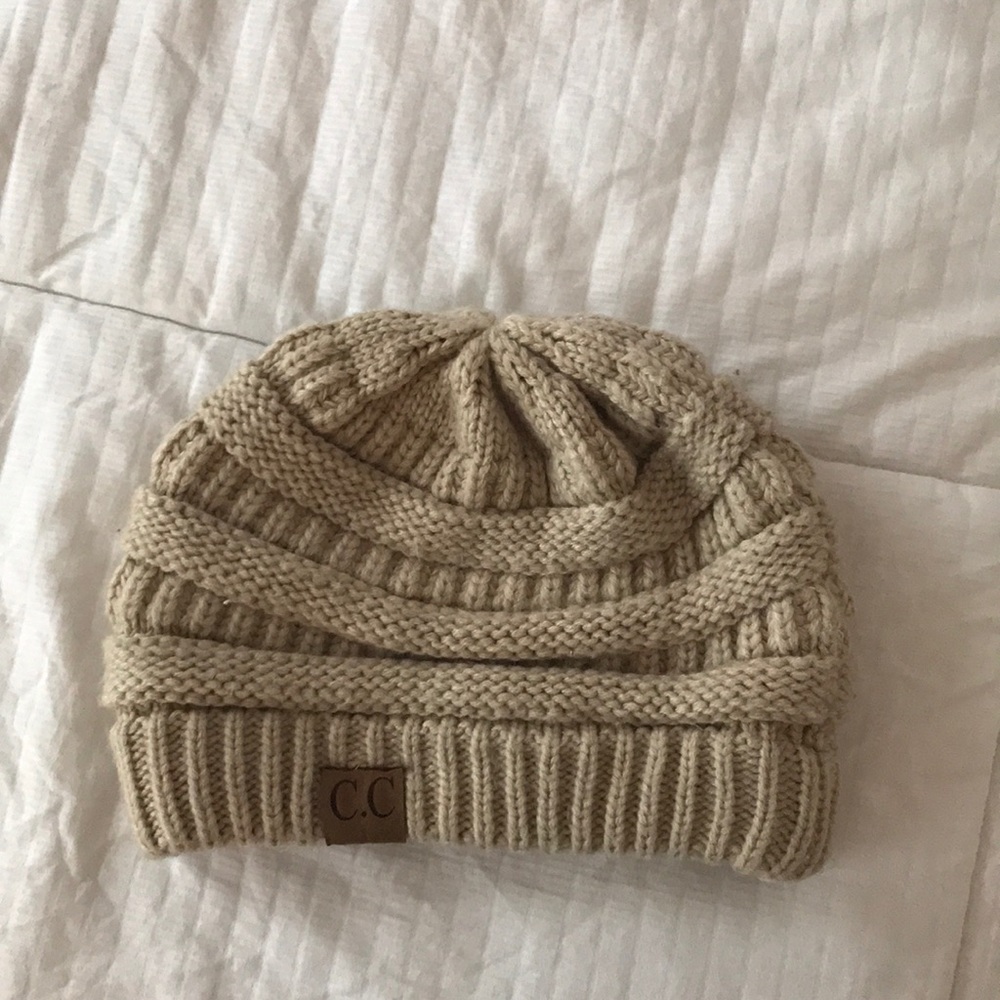 C.c cream beanie